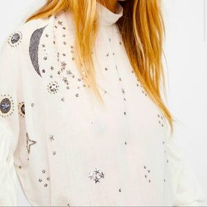 Free People Wishing On A Star Top, White Size XS